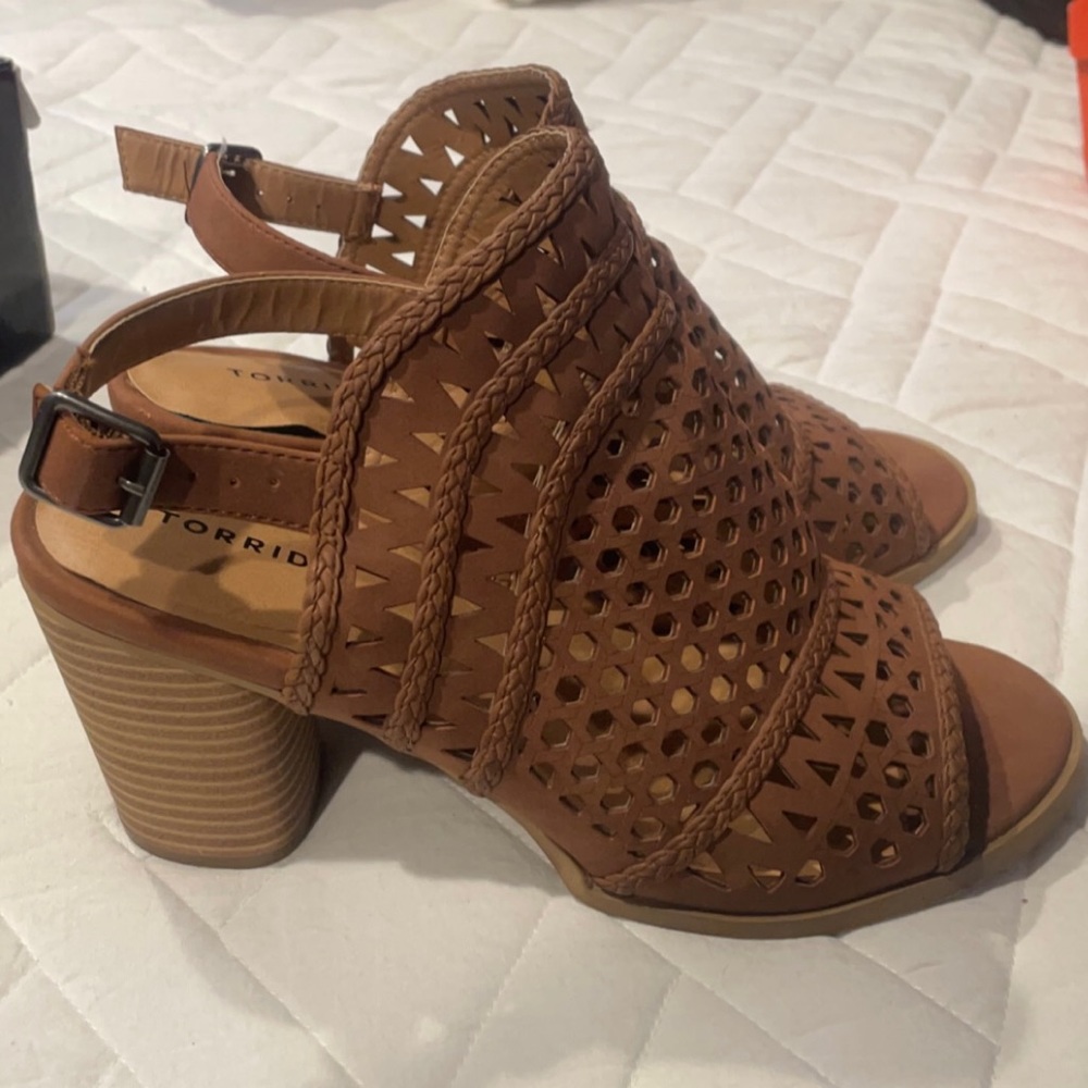 Torrid cutout coco shorties wedge heel